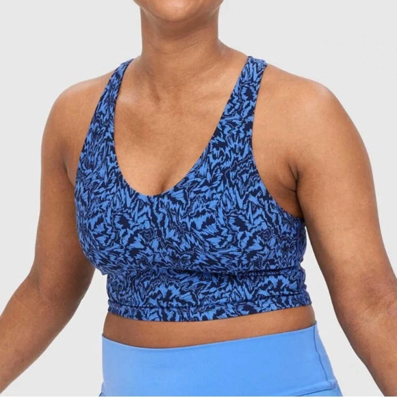 aerie Other - Aerie Offline Real Me Racerback Longline Sports Bra Size XXL Blue Black